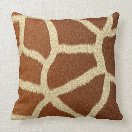 cute fun giraffe texture cool pillow