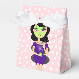 Cute Fun Girly Pamper Spa Party Theme For Girls Party Favor Box