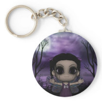 Cute Fun Gothic Fairy 1 Keychain