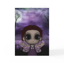 Cute Fun Gothic Fairy 2 cards