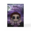 Cute Fun Gothic Fairy Happy Birthday 2 cards by DarkRealms Cute Fun Gothic Fairy Happy Birthday 2 cards