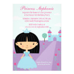 Cute fun princess girl's birthday party invitation invitations
