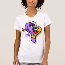 cute fun snake-love t-shirt by design_girl cute fun snake-love t-shirt