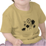 Cute Funky Assorted Flowers With Butterflies Shirt
