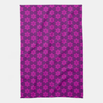 Cute Funky Pink Star pattern kitchen tea towel kitchen towels