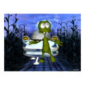 Cute funny alien u.f.o in cornfield 1 posters by ICAliens Cute funny alien u.f.o in cornfield 1 posters