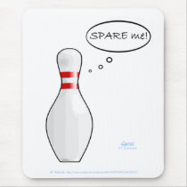 Cute Funny Bowler's Computer Mousepad