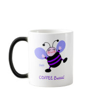 Cute Funny Caffeine Addict Morphing Coffee Mug by Swisstoons Cute Funny Caffeine Addict Morphing Coffee Mug