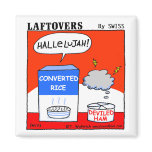 Cute Funny Christian Cartoon Kitchen Magnet