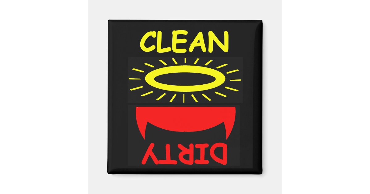 Cute Funny Clean Dirty Dishwasher Zazzle