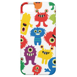 Cute Funny Colorful Monsters Pattern iPhone 5/5S Cover