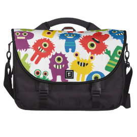 Cute Funny Colorful Monsters Pattern Computer Bag