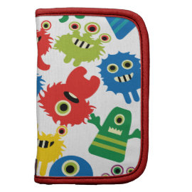 Cute Funny Colorful Monsters Pattern Planner