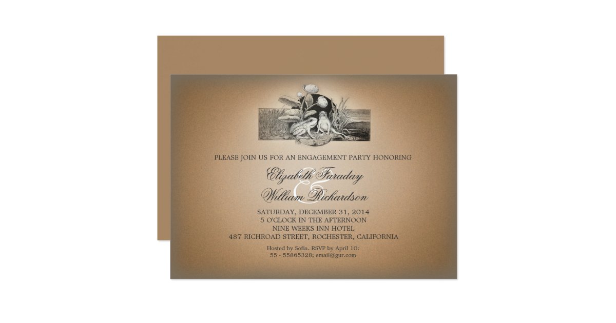 cute funny design engagement party invitations Zazzle
