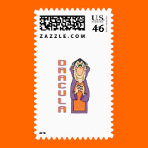 cute funny dracula stamps