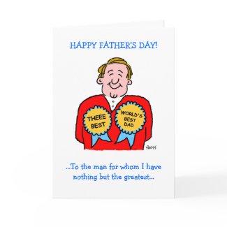 Cute Funny Fathers Day Greeting Card