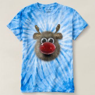 Cute Funny Fluffy Reindeer T-shirt