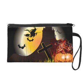 Cute Funny Halloween Party Wristlet