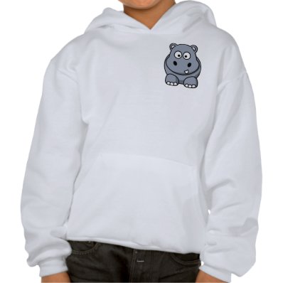 Cute Funny Hippo Hooded Sweatshirts