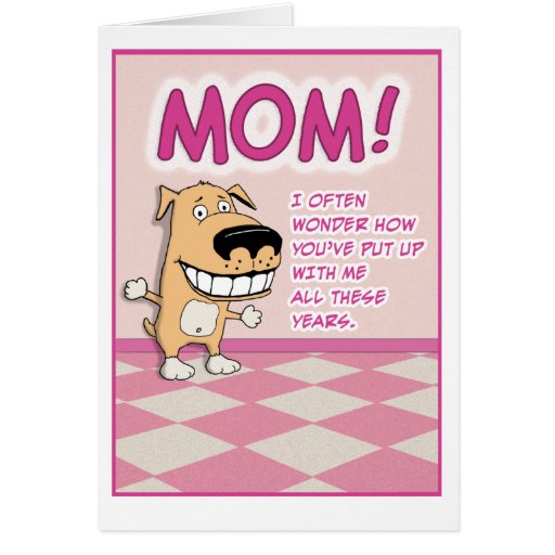 Cute Funny Mother S Day Card Adorable Zazzle