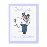 Cute Funny Offbeat Cartoon Save The Date Card Postcard