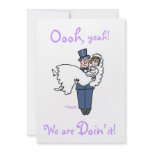 Cute Funny Offbeat Humorous "Save The Date" Custom Invites
