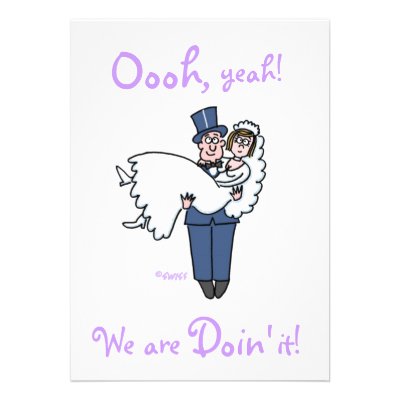 Cute Funny Offbeat Humorous "Save The Date" Custom Invites