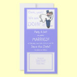 Cute Funny Offbeat Save-The-Date Photo Card photo cards