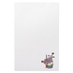 cute funny party rhino cartoon personalized stationery