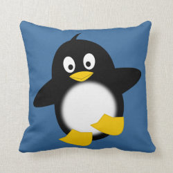 Cute Funny Penguin Pillow