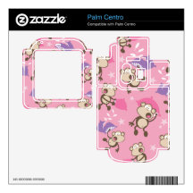 cute funny pillow fighting monkeys pattern palm centro decals