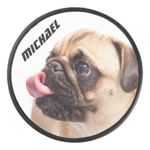 punny pug names pug custom name hockey puck zazzle punny pug names pug custom name hockey puck zazzle