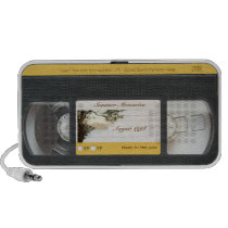 Cute Funny Retro Video Cassette Portable Speaker
