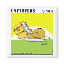 Cute Funny Roast Turkey Cartoon Kitchen magnets