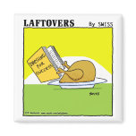 Cute Funny Roast Turkey Cartoon Kitchen magnets