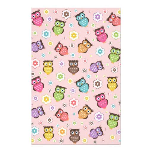 Owl Stationery, Custom Owl Stationary