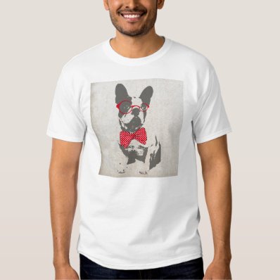 Cute funny trendy vintage animal French bulldog T-shirts
