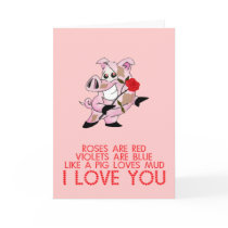 Cute funny Valentine's day Greeting Card
