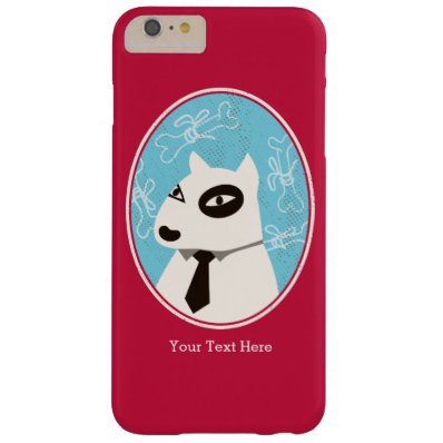 Cute Funny White Dog Personalized Barely There iPhone 6 Plus Case