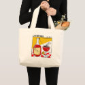 Cute Funny Wine Lover's Cartoon Grocery Tote bags by Swisstoons Cute Funny Wine Lover's Cartoon Grocery Tote bags