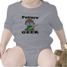 cute future geek black baby tshirts