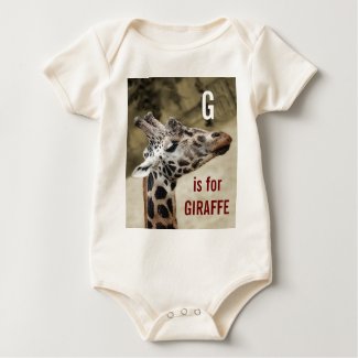 Cute G Is For Giraffe Baby Outfit shirt