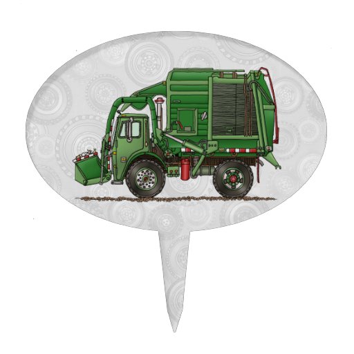 Trash Truck Cake Topper Trash Truck Cake Topper