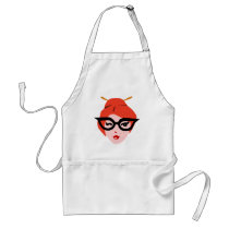 Cute Geek Girl aprons by toxiferous Cute Geek Girl aprons