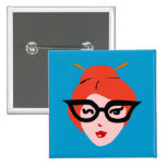Cute Geek Girl Pins