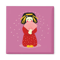Cute Geisha magnets by toxiferousdark Cute Geisha magnets