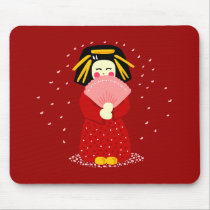Cute Geisha mousepads