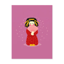 Cute Geisha postcards
