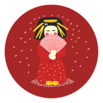 Cute Geisha stickers by toxiferousdark Cute Geisha stickers