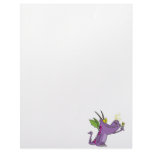 cute gentle dragon cartoon customized letterhead